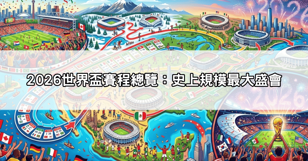 2026世界盃賽程總覽：史上規模最大盛會